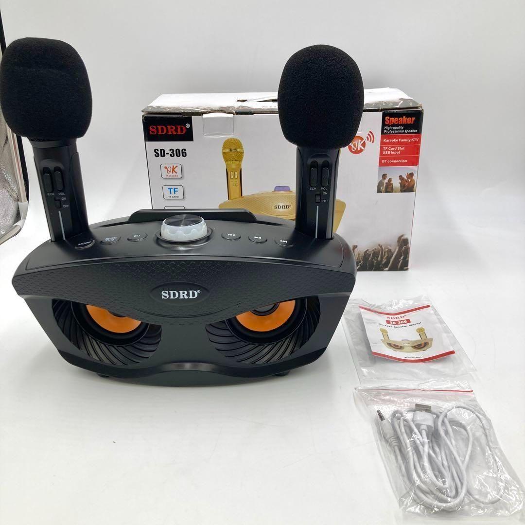 【新品】AUX カラオケマイク 家庭用カラオケシステム