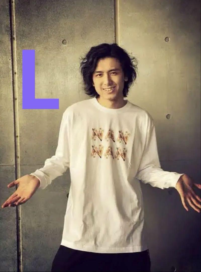 藤井風　ナンTシャツ　Lサイズ　NAN NAN 美品 藤井風 ナンTシャツ Lサイズ NAN NAN 美品 - メルカリ
