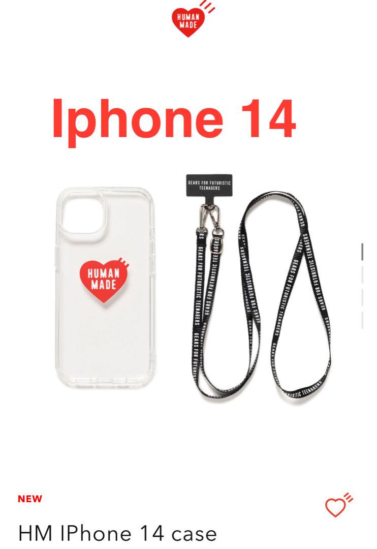 HUMAN MADE iPhone 14 case ストラップ付き ケース