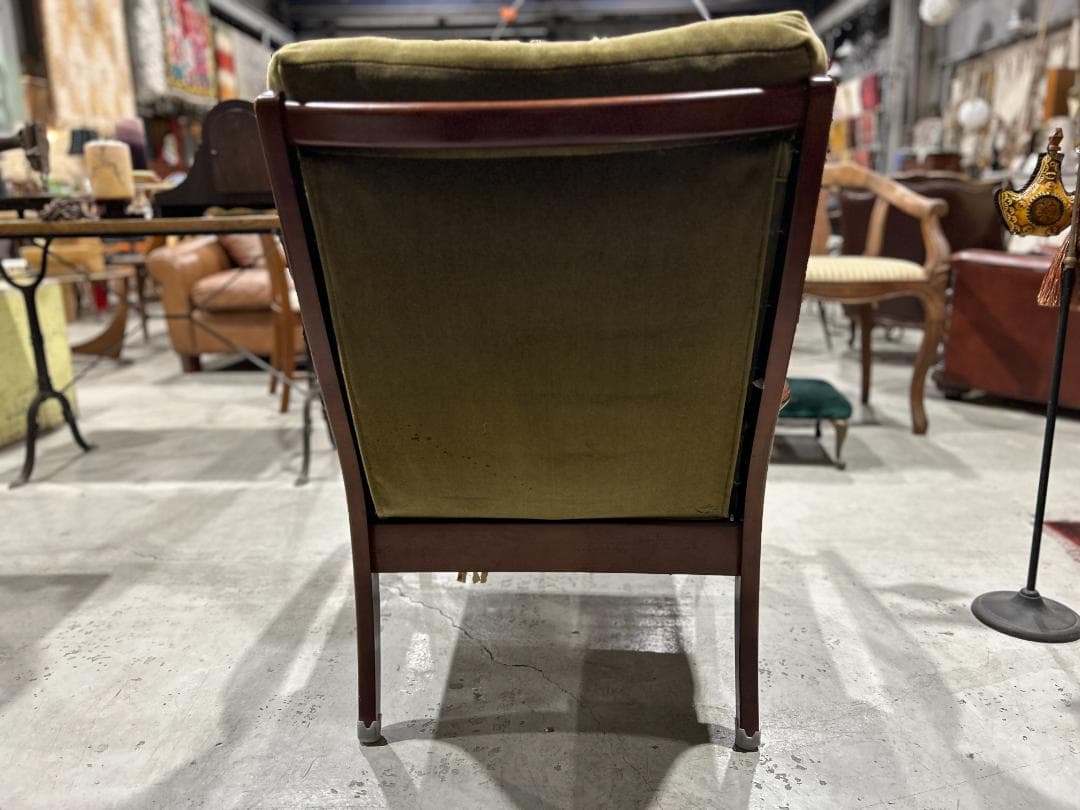 1Pソファ｜オリーブやや傷や汚れあり