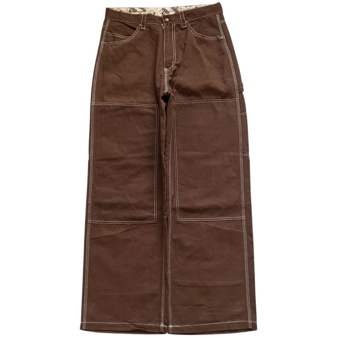 Ben Davis モカブラウン ダブルニー ダック地 バギーペインターパンツ Ben Davis モカブラウン ダブルニー ダック地 バギーペインターパンツ