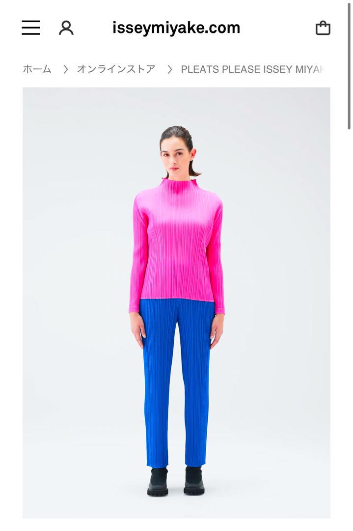 pleats please pink tops size3最新