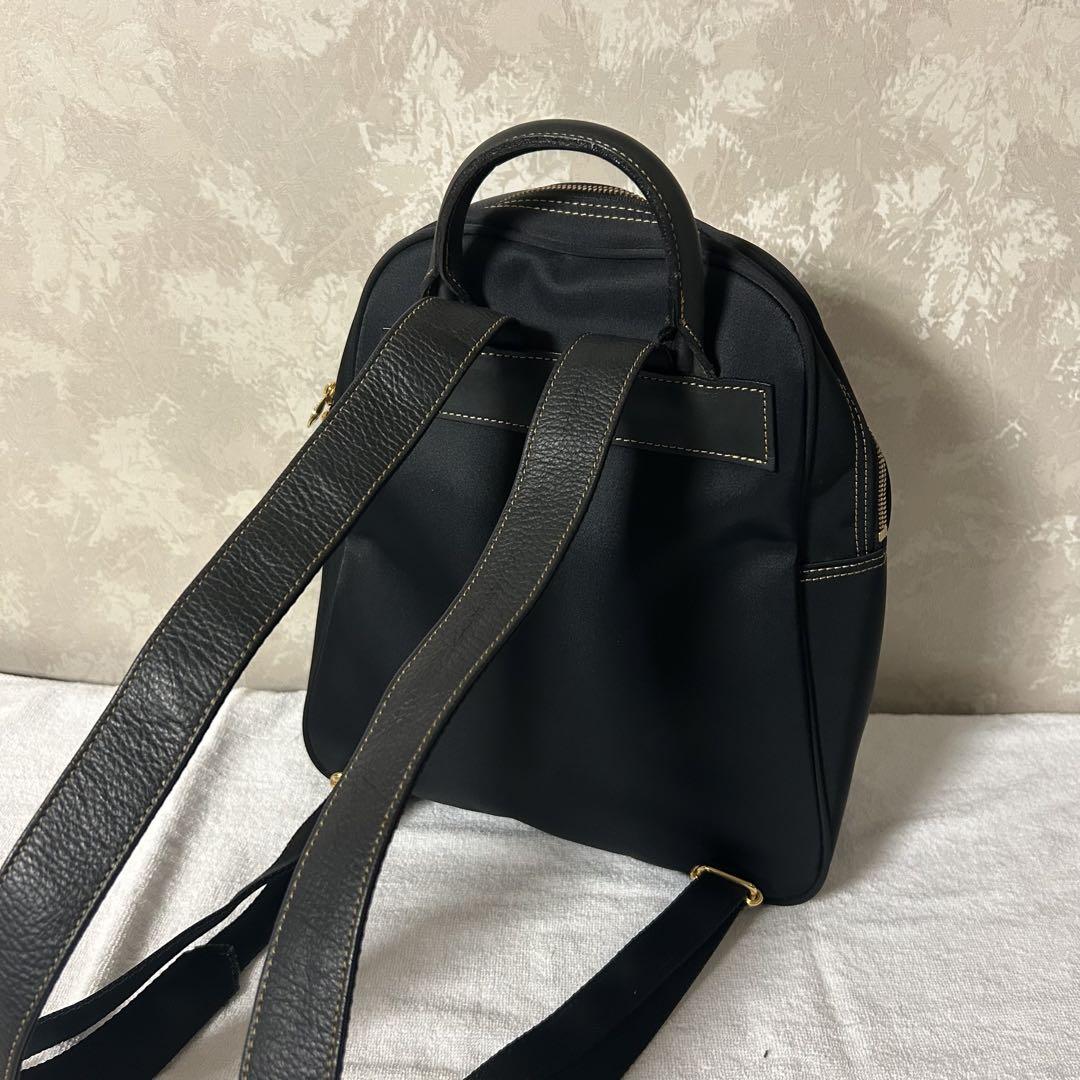 【レア】美品 ヴァレンティノガラヴァーニ リュック ナイロン ブラック レザー