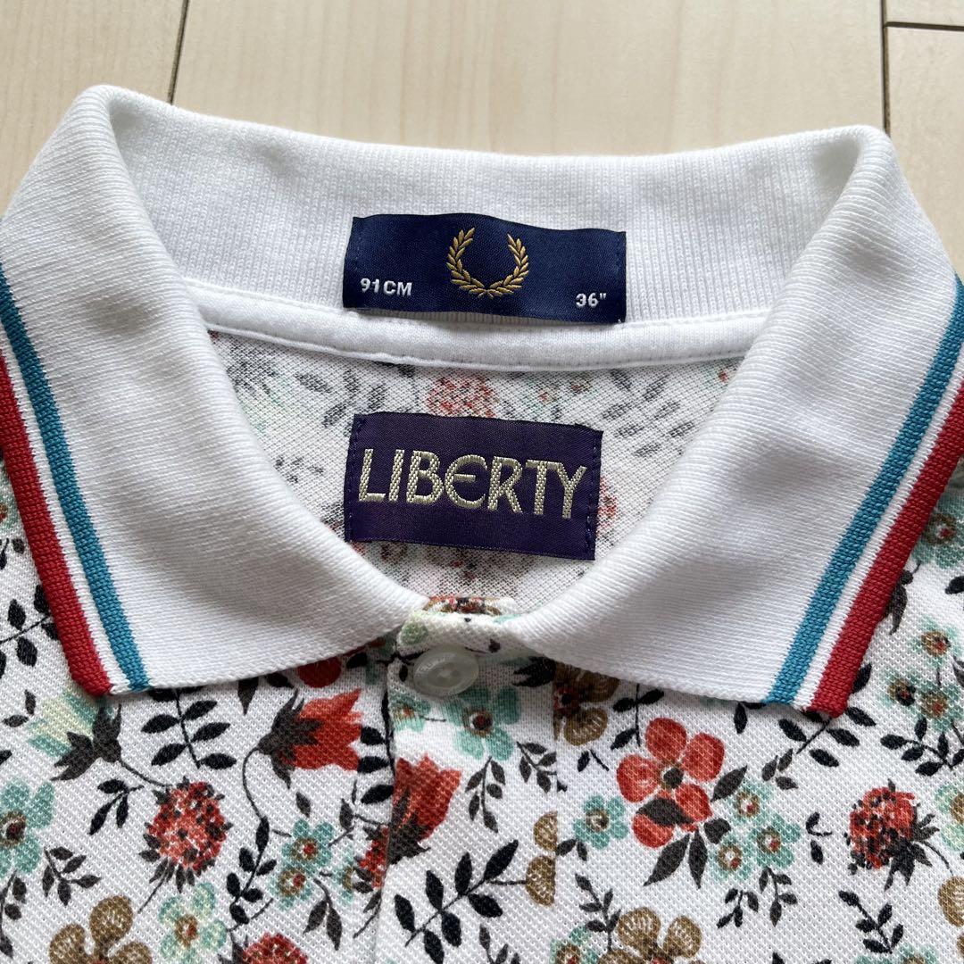 最新の激安 FRED ポロシャツ 花柄 リバティ LIBERTYフレッドペリー PERRY トップス