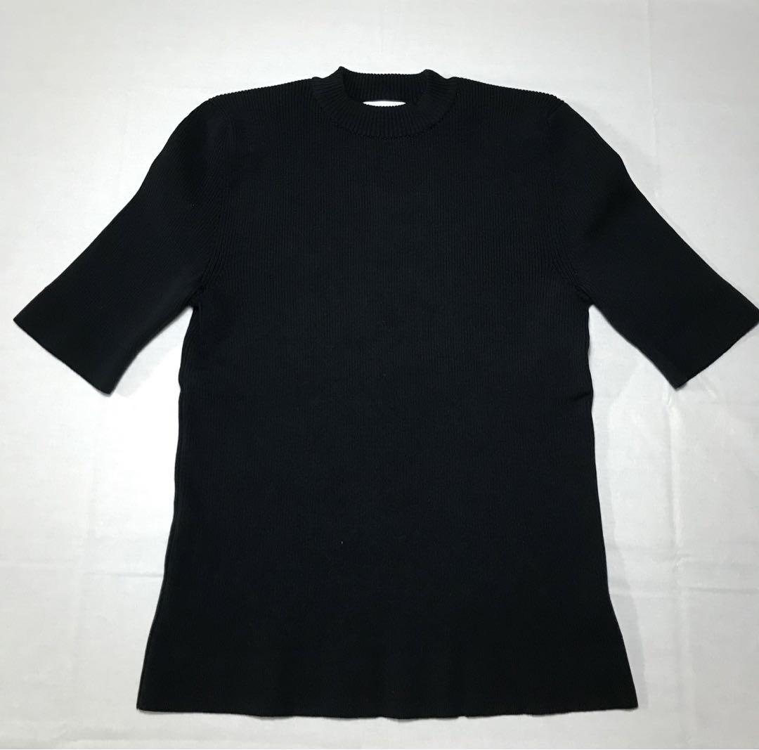 新品定価以下＊SEVENTEN ベーシックショートスリーブニット＊黒＊セブンテン