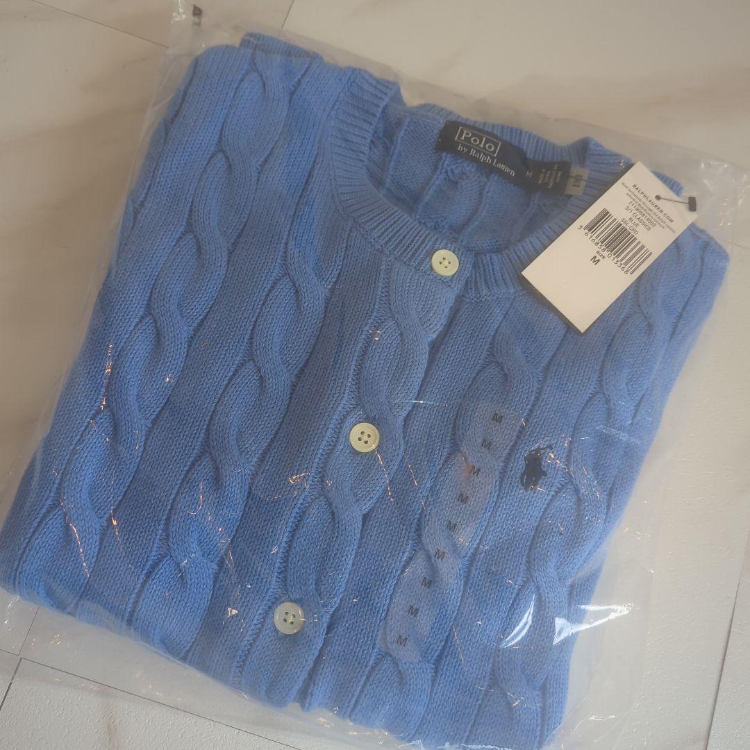 Polo by Ralph Lauren ブルーカーディガン M　半袖