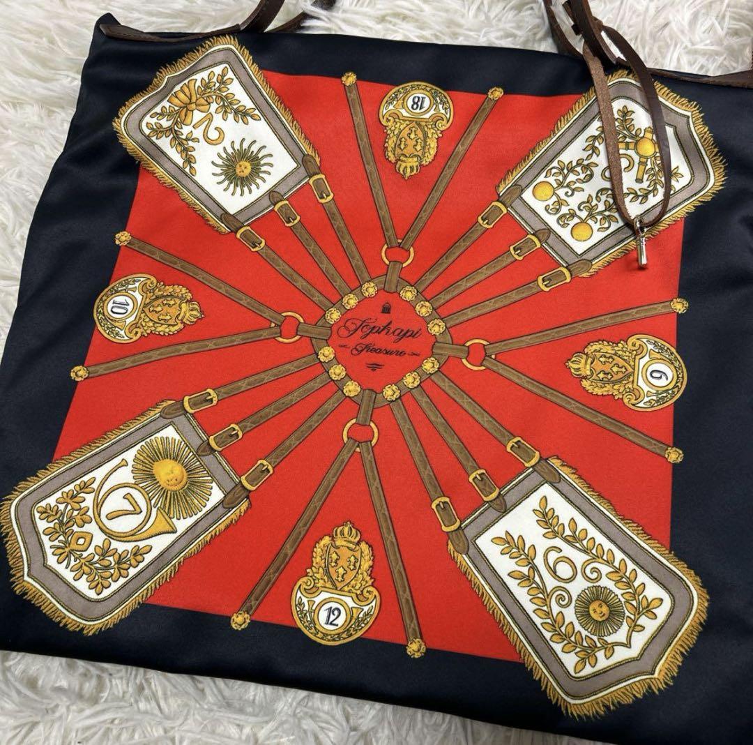 【未使用】TOPKAPI　トプカピ　スカーフ柄　トートバッグ 美品