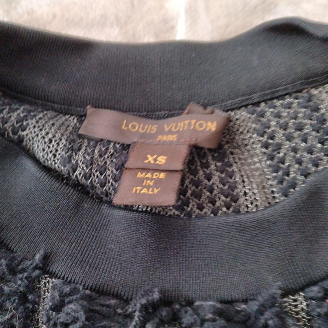 Louis Vuitton レディース ニットセーター XS 黒 ストライプ