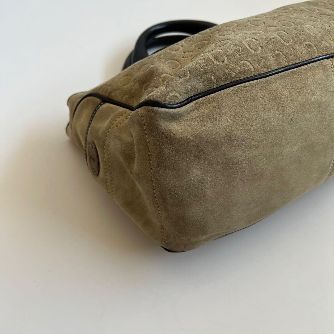CELINE C MACADAM LEATHER BOOGIE HAND BAG