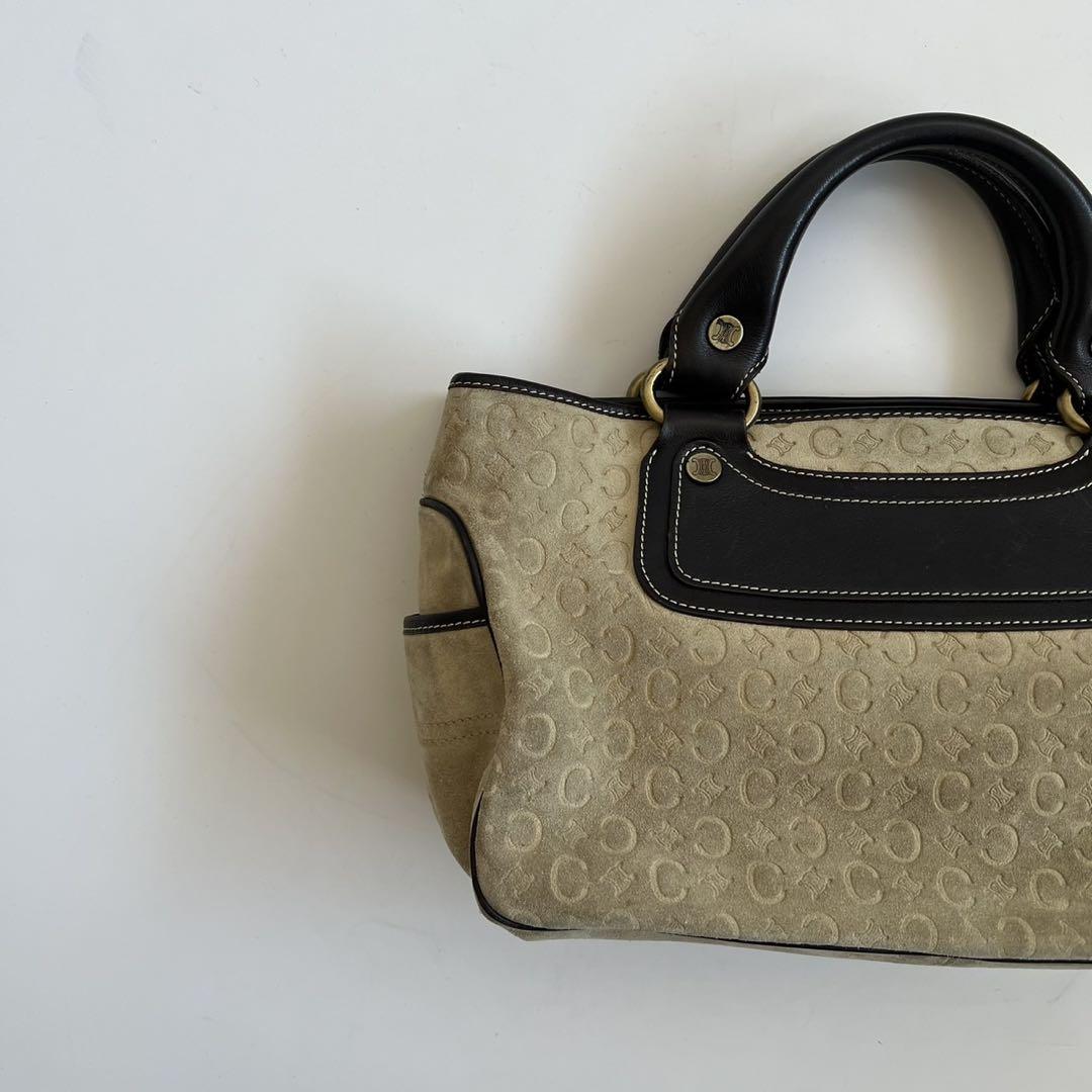 CELINE C MACADAM LEATHER BOOGIE HAND BAG