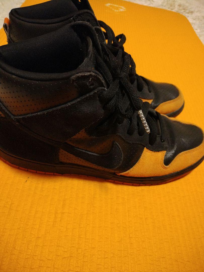 希少な色】Nike ハイカットエアダンク 黒/オレンジ 29センチ