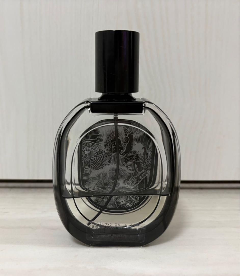中古　香水ディプティック　フルール　ドゥ　ポー75ml オードパルファム (フルール ドゥ ポー：75ml) ショップ バッグ 付き