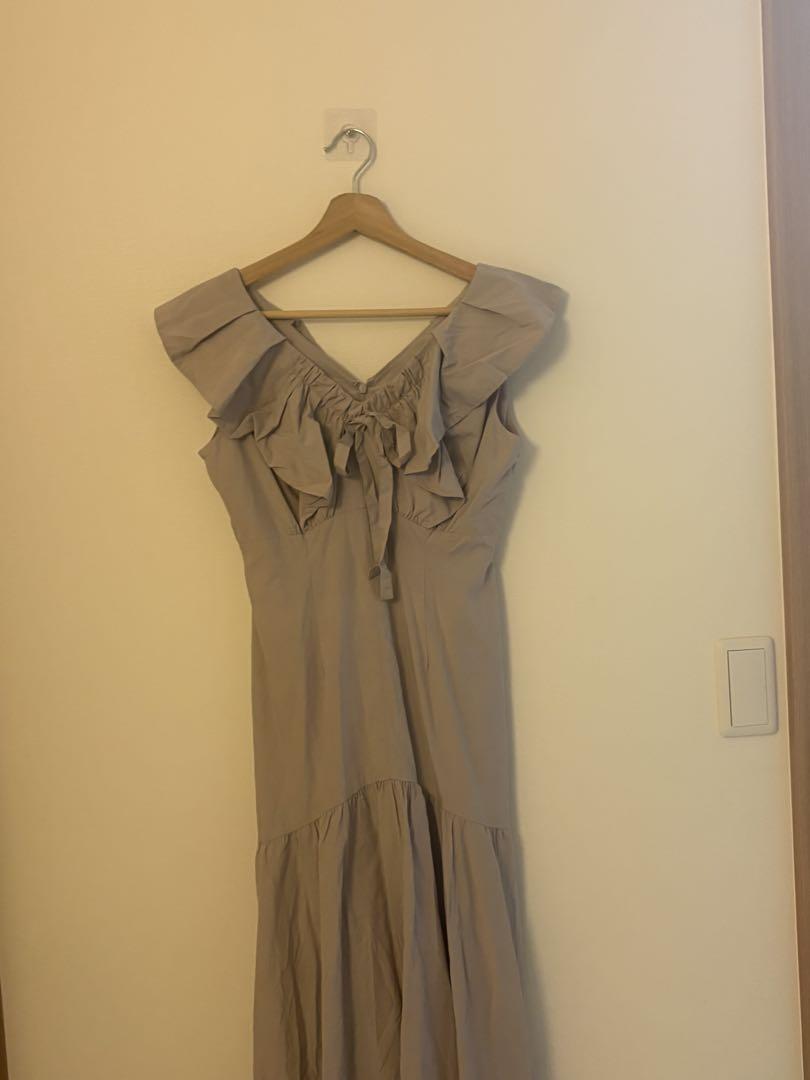 ワンピース Herlipto Destiny Ruffled Long Dress
