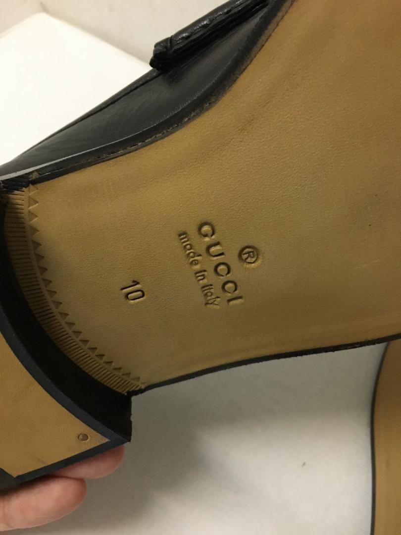 グッチ 近年モデル 新品 723562 ホース ビット レザー シューズ 画像8