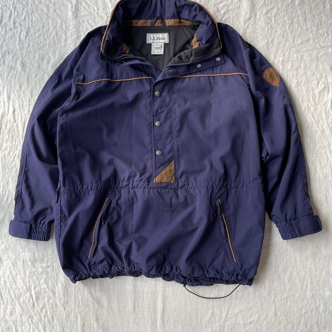 LLBEAN ノルディック ハーフボタン プルオーバー ナイロン