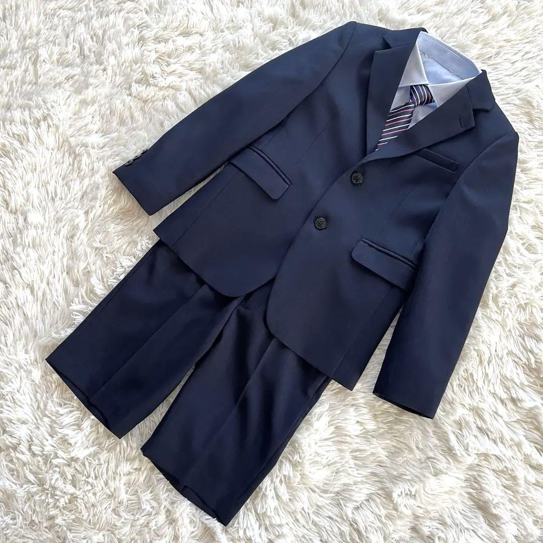【トンボ】【CHOPIN】キッズスーツ　130 ネイビー　美品✨　卒園式