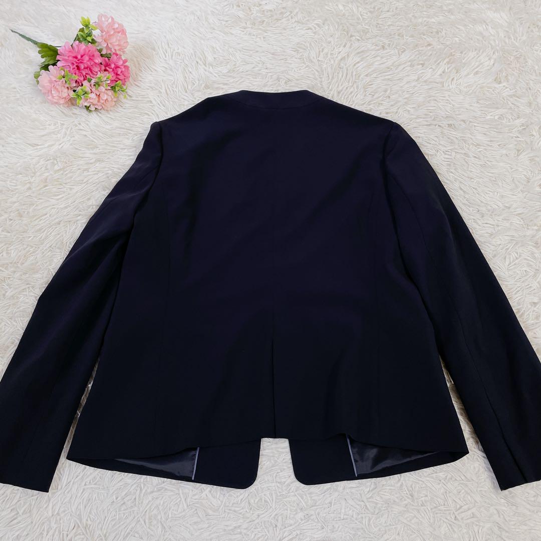 【美品】グリーンレーベルリラクシング　ショールラペルジャケット　42 濃紺