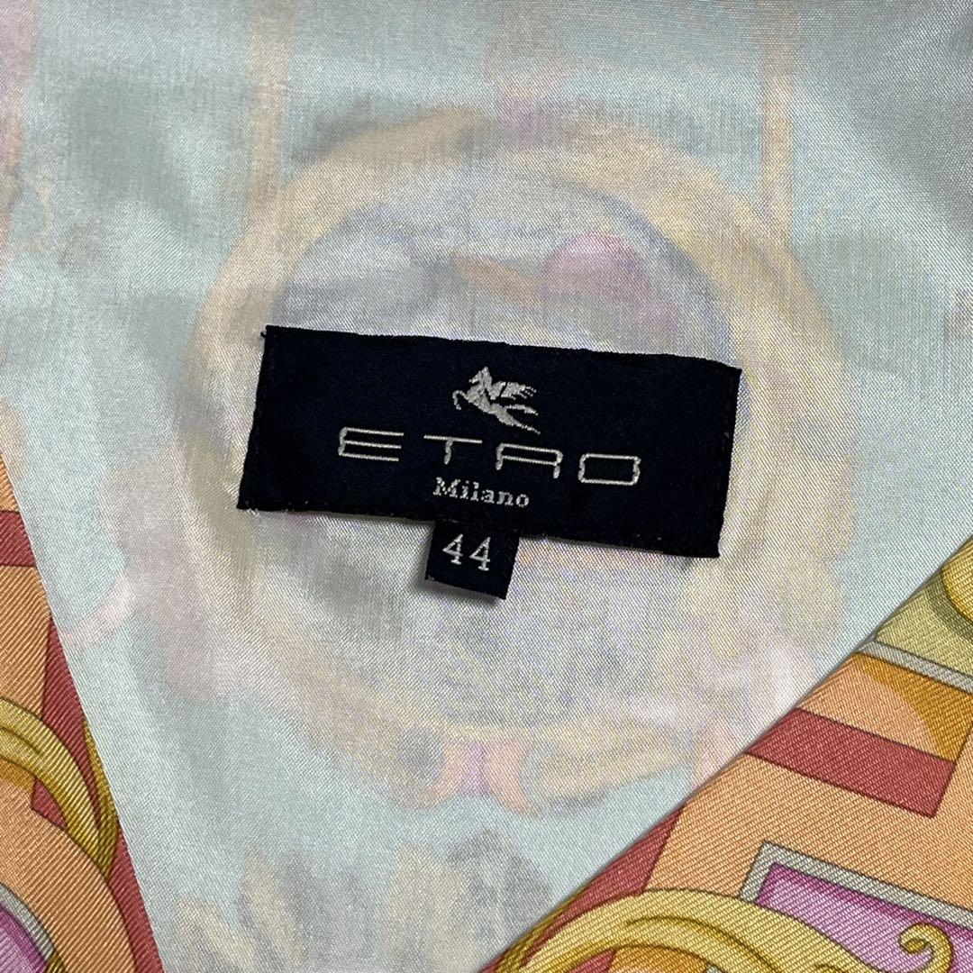 ETRO エトロ　シルクベスト　カーニバル　44サイズ ETRO エトロ シルクベスト カーニバル 44サイズ - メルカリ