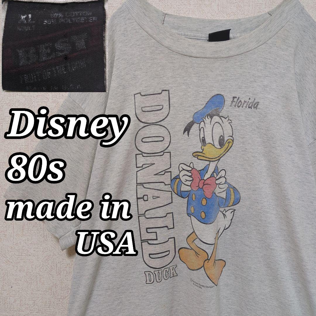 Disney 80s USA製 ドナルド・ダック Tシャツ ヴィンテージ　レア