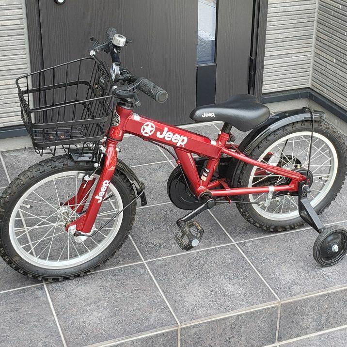 Jeep 自転車 キッズ ジープ 16インチ 子供用 補助輪 - メルカリ