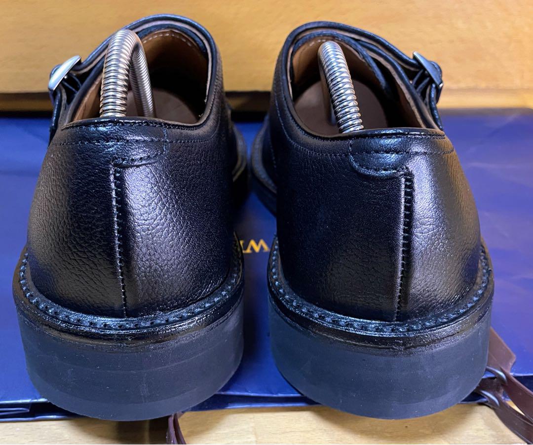 新品リーガル27YRダブルモンクビジネス革レザーシューズ23.5GORE-TEX