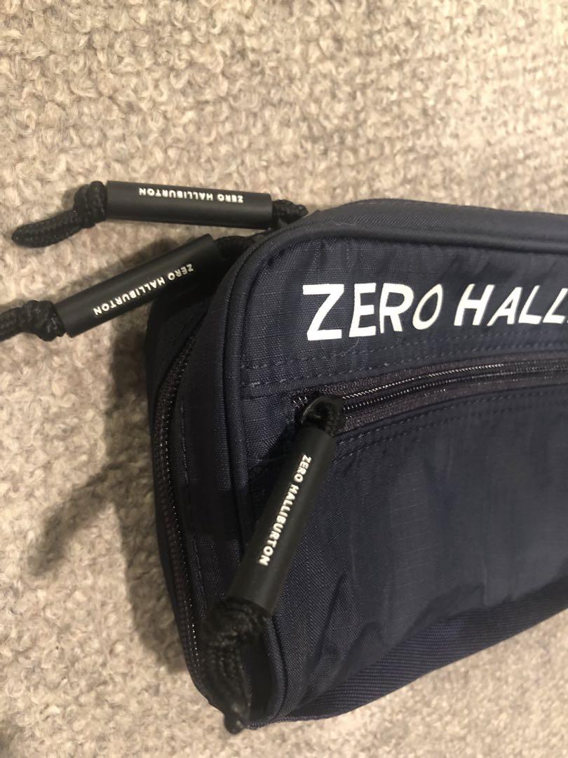 ZERO HALLIBURTON ネイビー ポーチ