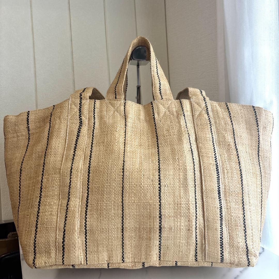 【美品】MAISON N.H PARIS 2wayカゴトートバッグ ラフィア 【美品】MAISON N.H PARIS 2wayカゴトートバッグ ラフィア