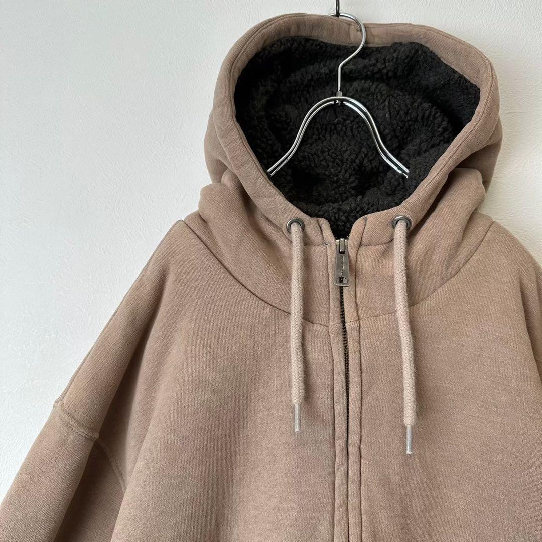 ビンテージ　古着　carhartt カーハート　ワンポイントロゴ　ジップパーカー