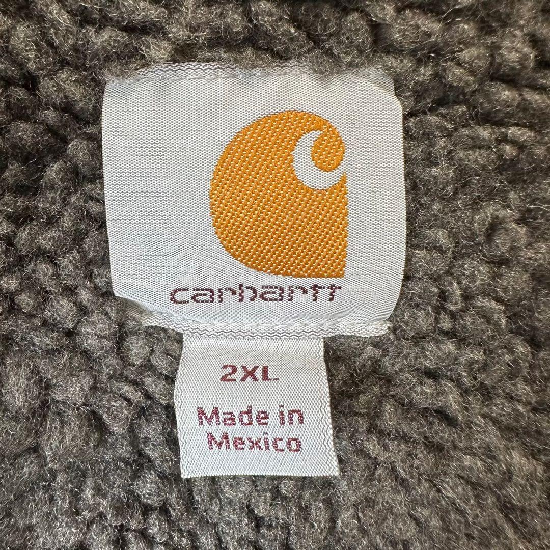 ビンテージ　古着　carhartt カーハート　ワンポイントロゴ　ジップパーカー