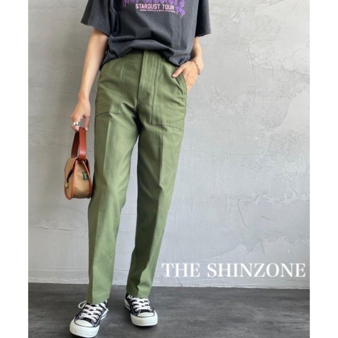 THE SHINZONE BAKER PANTS ベイカーパンツ カーキ　PO