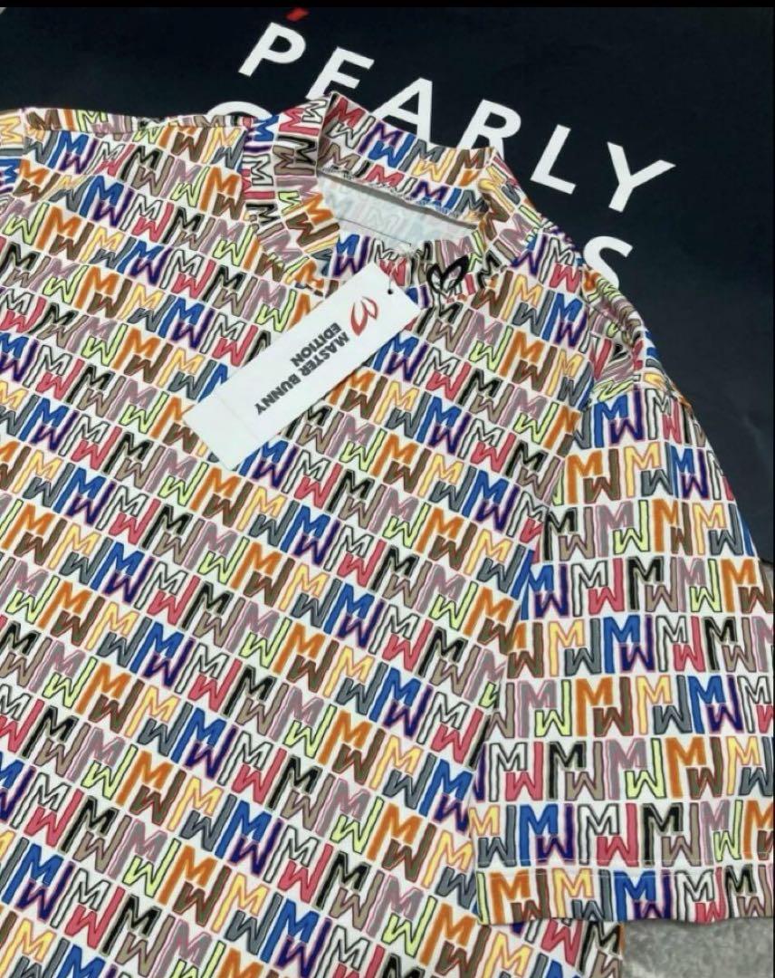 新品 マスターバニー フルダルピン柄 ストレッチカノコ カットソー(5)L/白 新品 マスターバニー フルダルピン柄 ストレッチカノコ