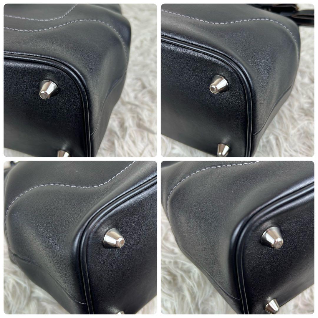 コーチ トートバッグ ハンドバッグ レザー シルバー金具 ブラック 7467 ✨極美品 コーチ 7467 トートバッグ ハンドバッグ レザー