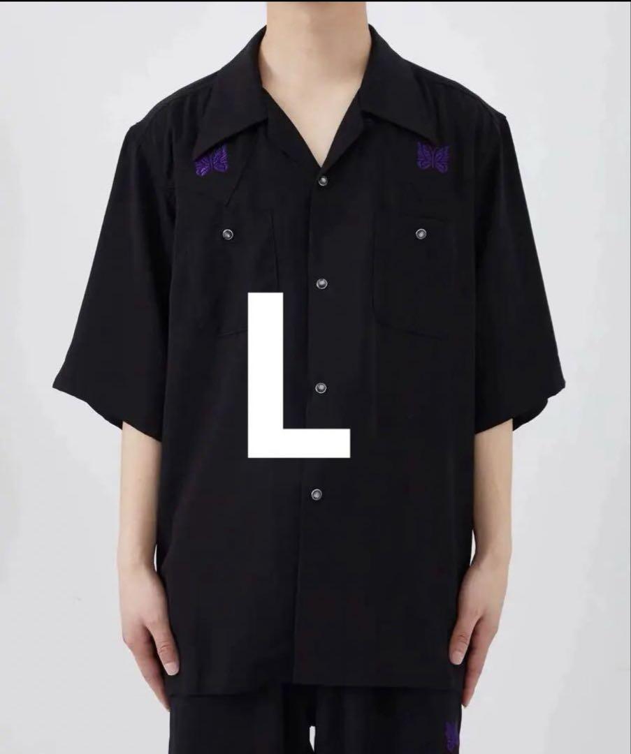 Needles ネイビー 半袖シャツ L