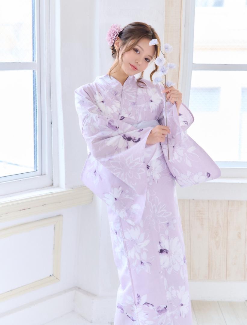新品 浴衣 セット 浴衣セット ゆかた 大人 レディース 紫 ピンク Y4-25