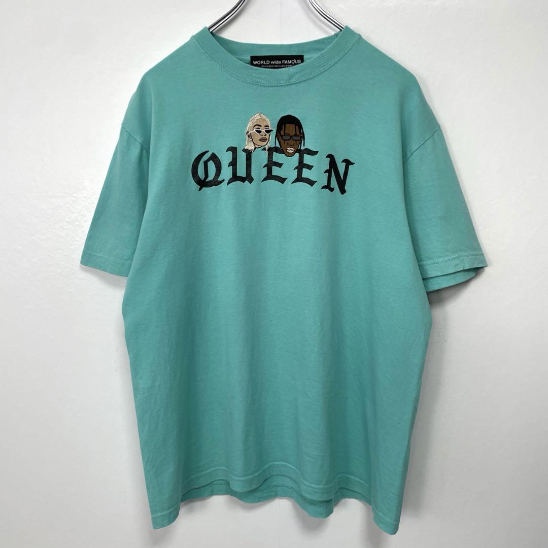 W.W.F Travis Scott Kylie Jenner夫妻 刺繍Tシャツ - メルカリ