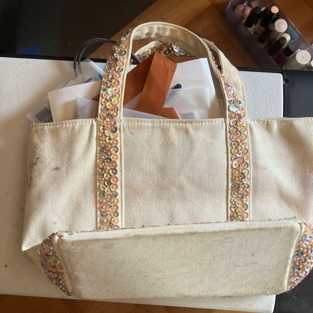 イラスト付きキャンバスショルダーバッグ