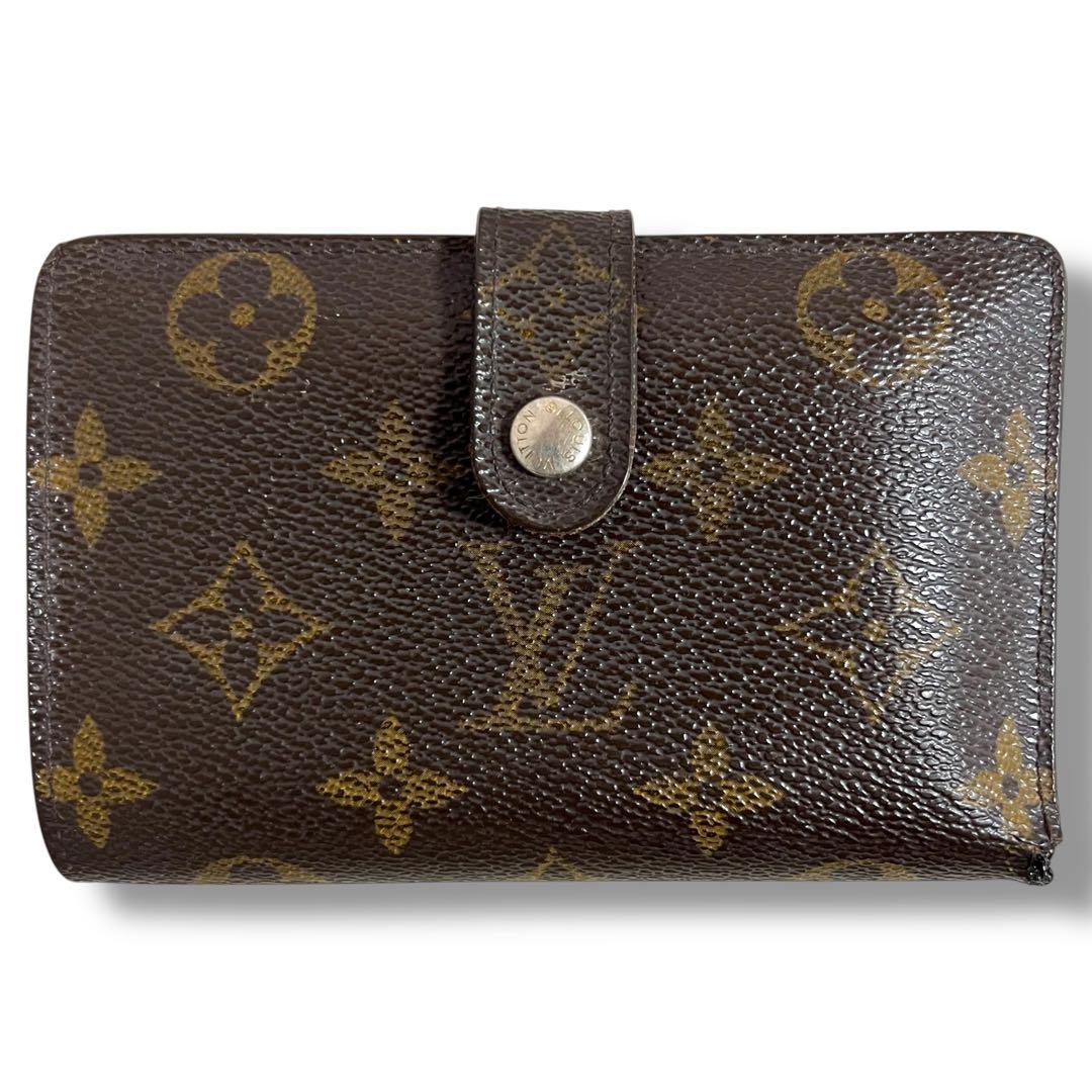 ルイヴィトン　ポルトフェイユ・ヴィエノワ　二つ折り財布　モノグラム　がま口