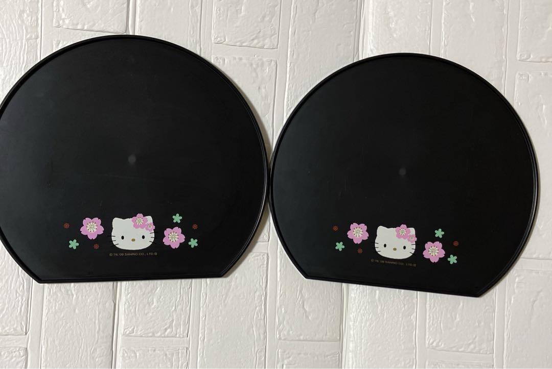 安い購入 和柄 キティちゃん ハローキティ お盆 2枚セット 激レア トレイ その他