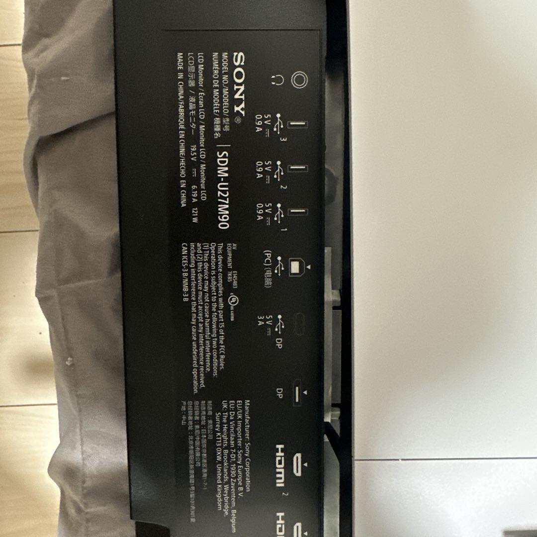 SONY INZONE M9 27インチ 4K 144Hz ゲーミングモニター