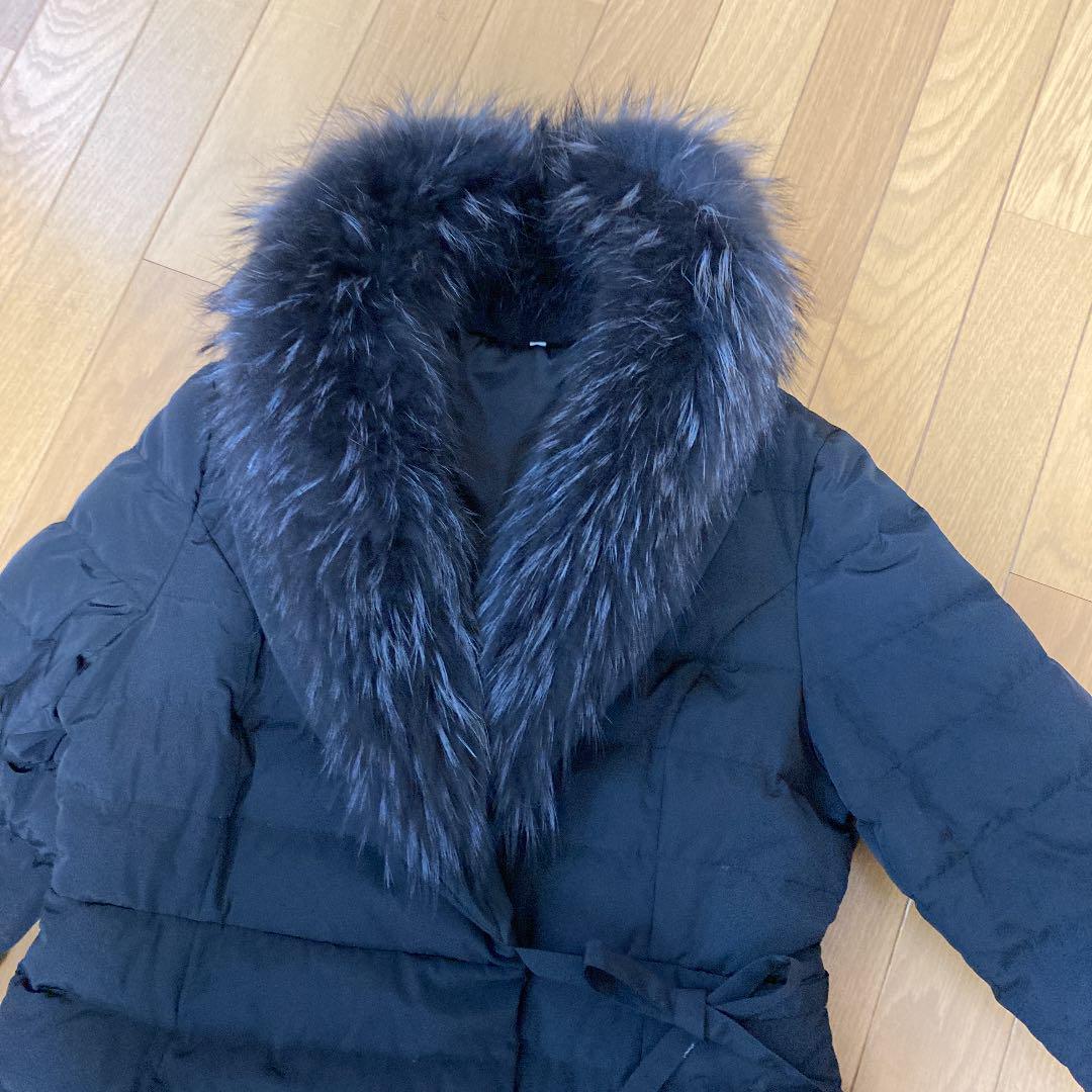 ラクーン襟付きダウンコート　新品