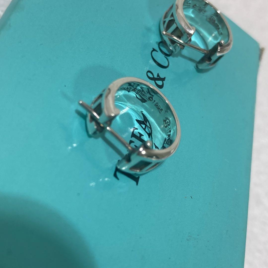 美品　ティファニー　アトラス　フープ　ピアス　シルバー925
