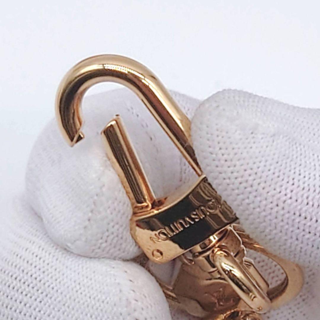 【美品】ルイヴィトン ポルトクレ LV ファセット キーホルダー ゴールド