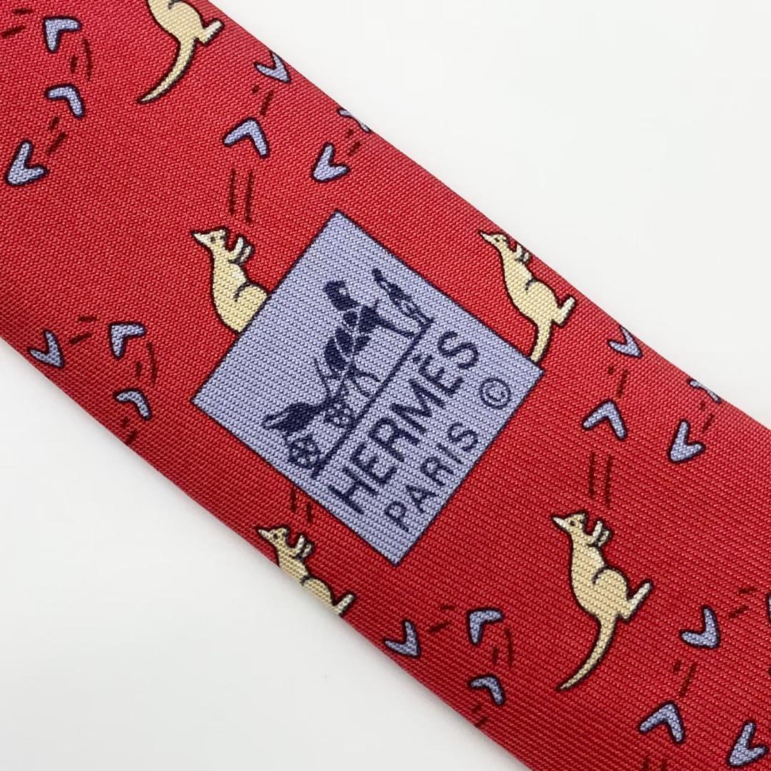 極美品】HERMES ネクタイ ヒヨコ柄 アニマル柄 鳥の巣柄