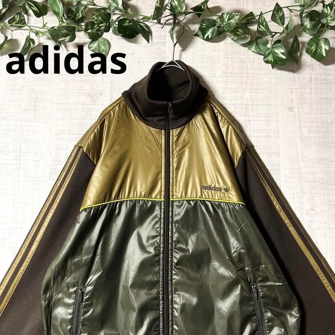 adidas アディダス トラックジャケット アース 異素材切り替え LL adidas