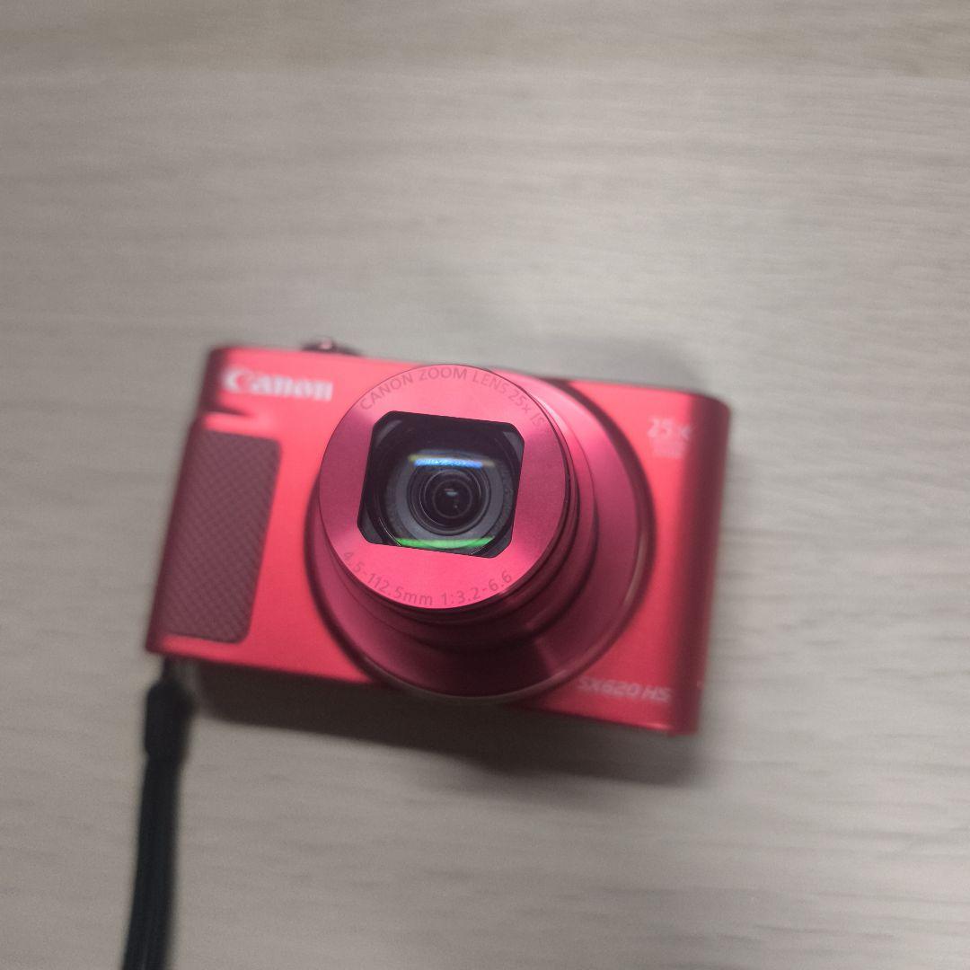 【極美品】 CANON パワーショット SX620HS RED デジタル SD付