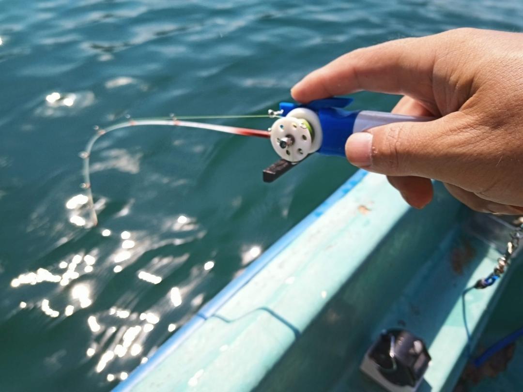 ワカサギ電動リールモジュール（ダイソー電消し用）2台+ 追加パーツ電消し付き ワカサギ電動リールモジュール（ダイソー電消し用・黒） | Pay ID