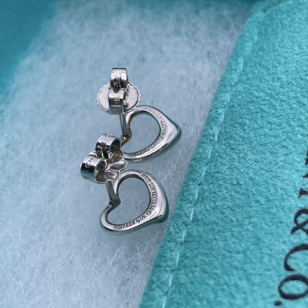 極美品✨ ティファニー ピアス 両耳 オープンハート ハート AG925 極美品✨ Tiffany&Co. ピアス 両耳 オープンハート AG925