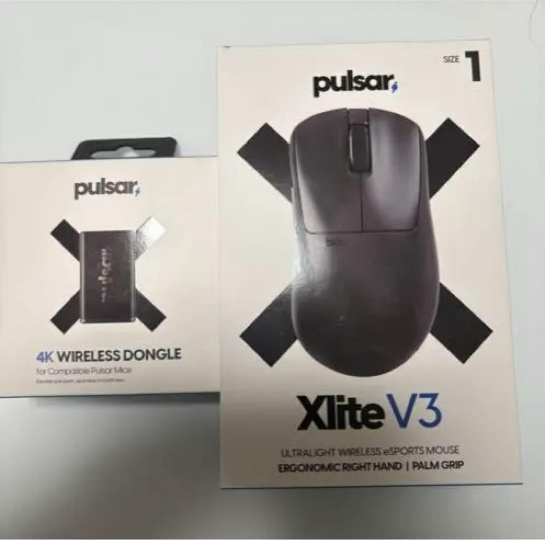pulsar xlite v3 mini 4kドングル セット PC周辺機器 pulsar xlite v3 mini 4kドングル セット PC周辺機器