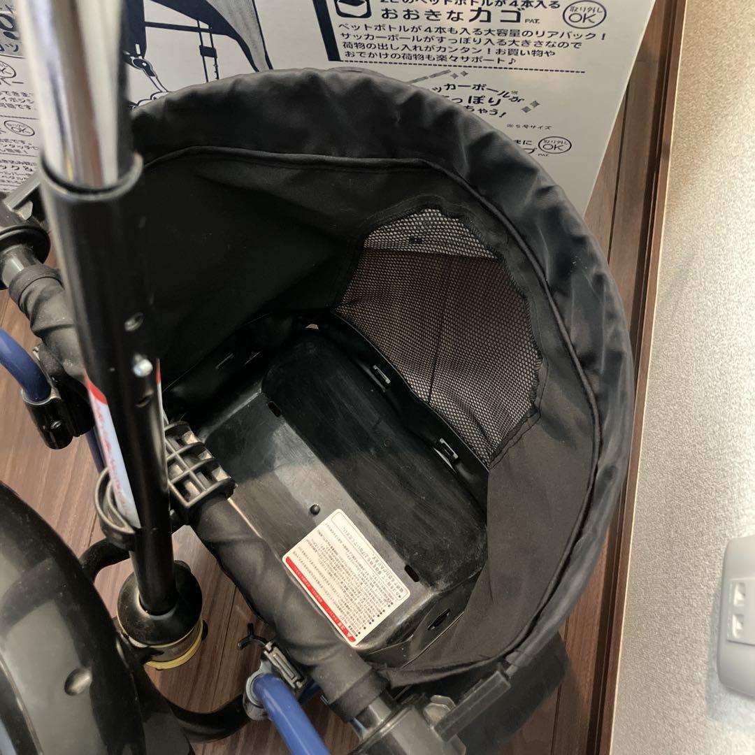 アイデス カーゴプラス三輪車手押しネイビー