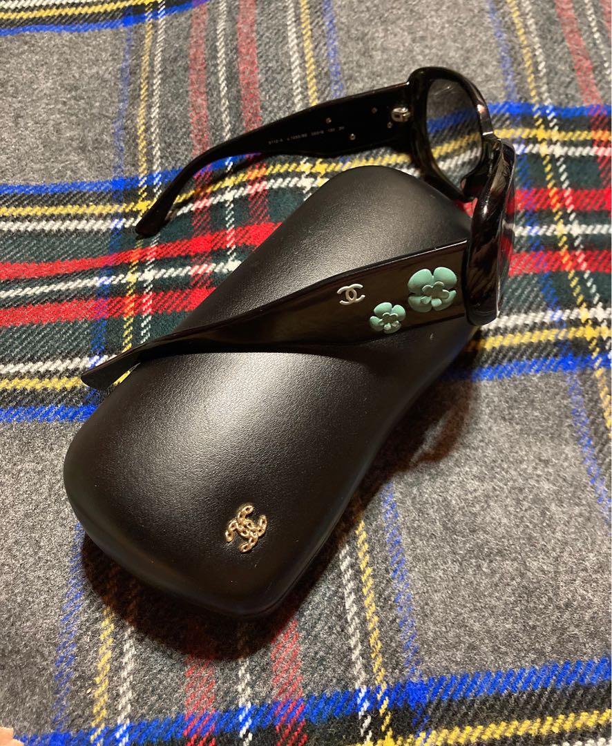 美品 CHANEL シャネル サングラス カメリア ココマーク 黒 ケース